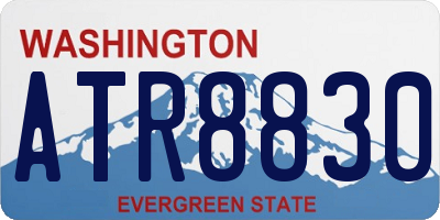 WA license plate ATR8830