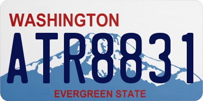 WA license plate ATR8831