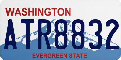 WA license plate ATR8832