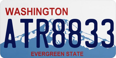 WA license plate ATR8833