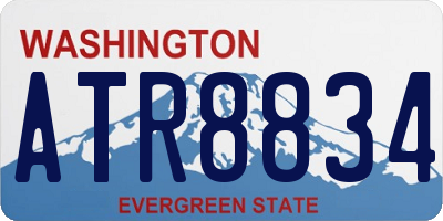 WA license plate ATR8834