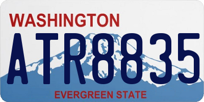 WA license plate ATR8835