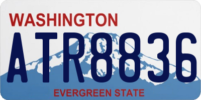 WA license plate ATR8836