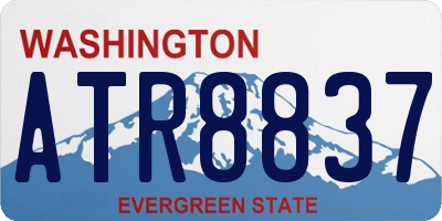 WA license plate ATR8837