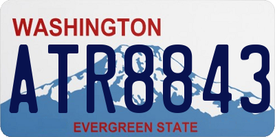 WA license plate ATR8843