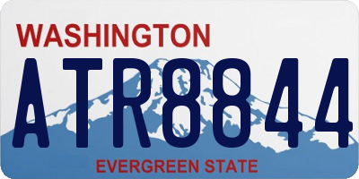 WA license plate ATR8844