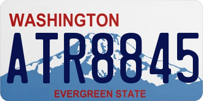 WA license plate ATR8845