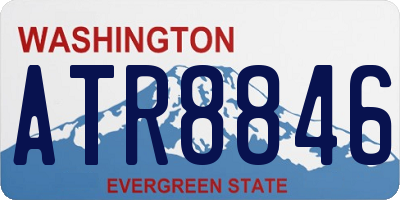 WA license plate ATR8846