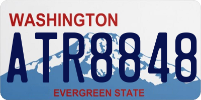 WA license plate ATR8848