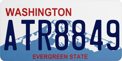 WA license plate ATR8849