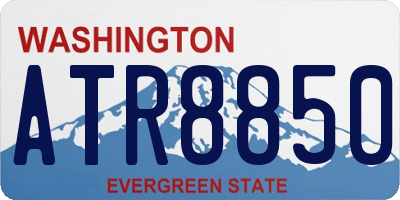 WA license plate ATR8850
