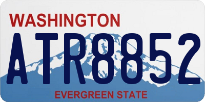 WA license plate ATR8852