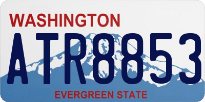WA license plate ATR8853