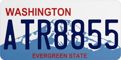 WA license plate ATR8855