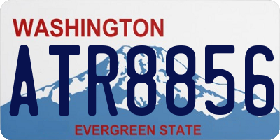 WA license plate ATR8856