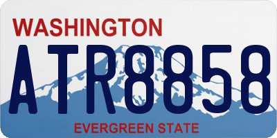 WA license plate ATR8858