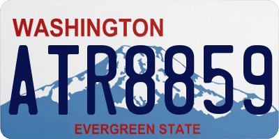 WA license plate ATR8859