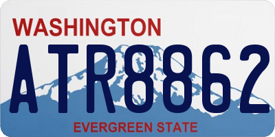 WA license plate ATR8862