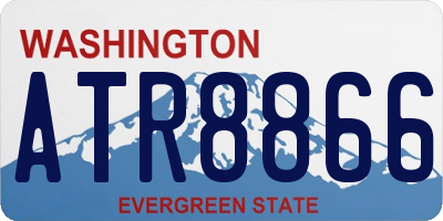 WA license plate ATR8866