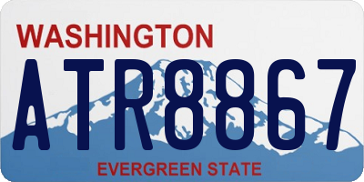 WA license plate ATR8867