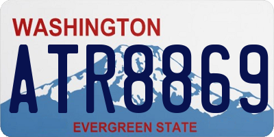 WA license plate ATR8869