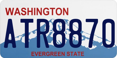 WA license plate ATR8870