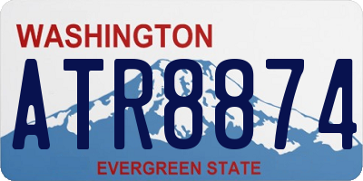 WA license plate ATR8874