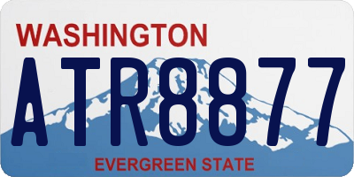 WA license plate ATR8877