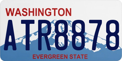 WA license plate ATR8878