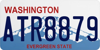 WA license plate ATR8879