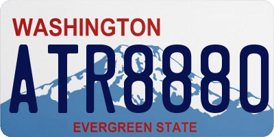 WA license plate ATR8880