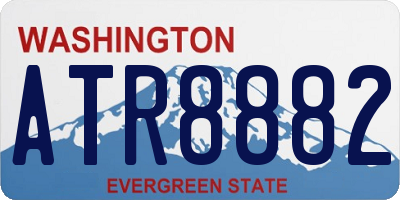 WA license plate ATR8882
