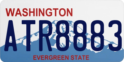 WA license plate ATR8883