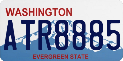 WA license plate ATR8885