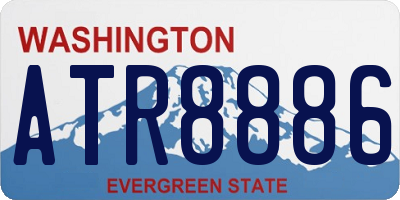 WA license plate ATR8886