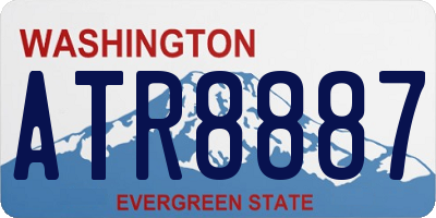 WA license plate ATR8887
