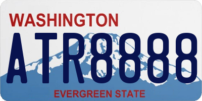 WA license plate ATR8888