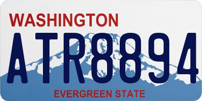 WA license plate ATR8894