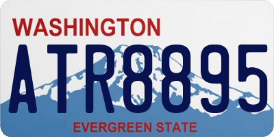 WA license plate ATR8895