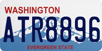 WA license plate ATR8896