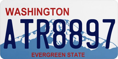 WA license plate ATR8897