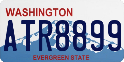 WA license plate ATR8899