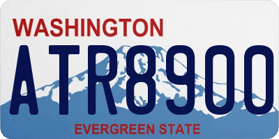 WA license plate ATR8900