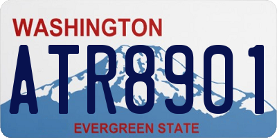 WA license plate ATR8901