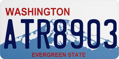 WA license plate ATR8903