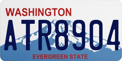 WA license plate ATR8904