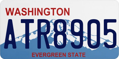 WA license plate ATR8905