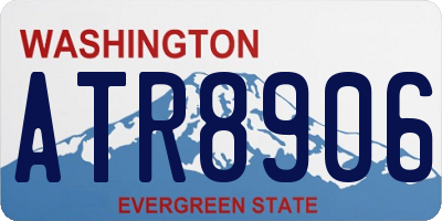 WA license plate ATR8906
