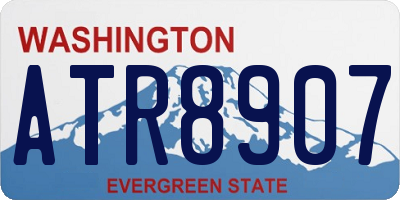 WA license plate ATR8907