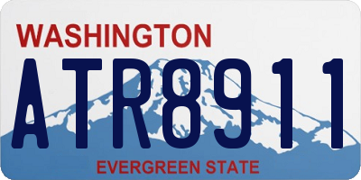WA license plate ATR8911